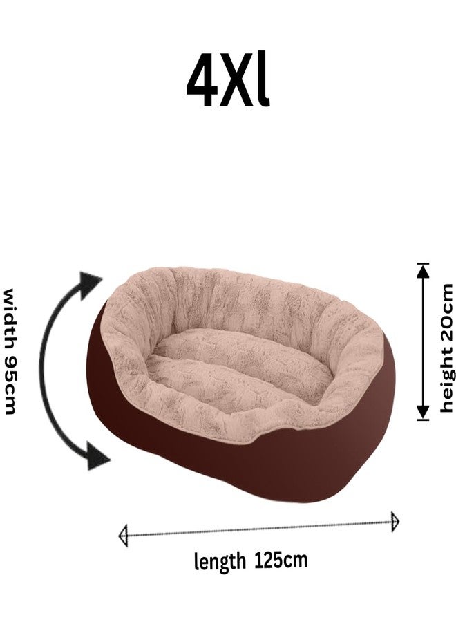 DRILLY Grade A++ Fur 4XL Dog Bed for Extra Large Dogs Washable-Orthopedic Big Dog Beds | Big Breed | | Giant Human Dog Bed>> (4XL) - Image 4